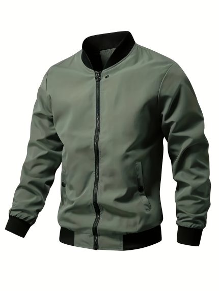 Select Men'S Zip-Up Casual Jackets, Baseball Jackets, And Lightweight Casual Jackets for Young People in The Spring Stream.